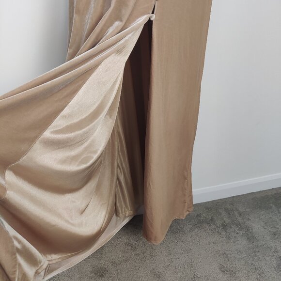 Revelry Women's Maxi Velvet Dress Size 16 Evening Gown Formal Party Prom Y2K - Picture 3 of 9